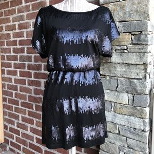 Black sequin party dress